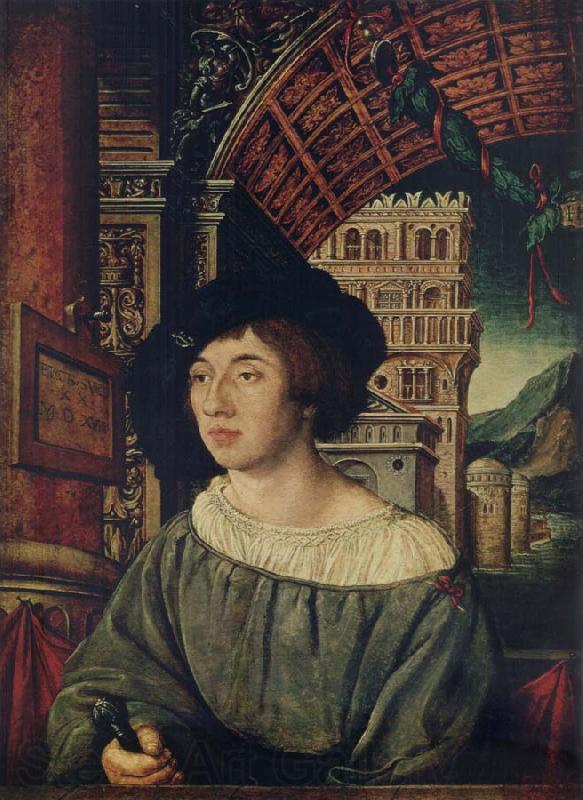 Ambrosius Holbein Portrait of a young man Spain oil painting art